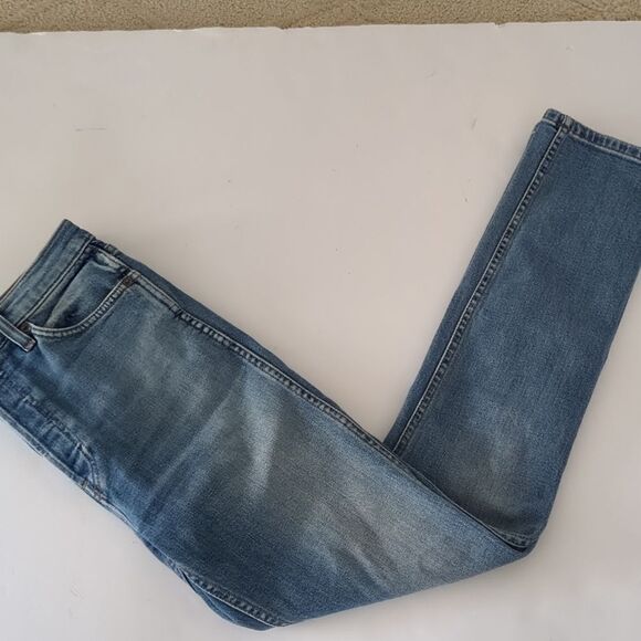 RE/DONE Double Needle Long Comfort Stretch Jean || HAZEY INDIGO - Picture 5 of 12